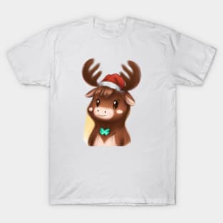 Cute Moose Drawing T-Shirt